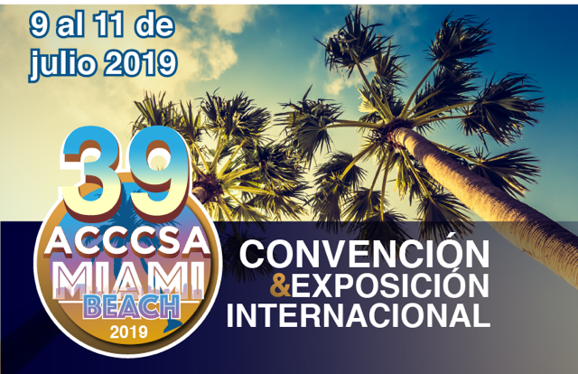 ACCCSA 2019 Logo, Miami Beach Florida